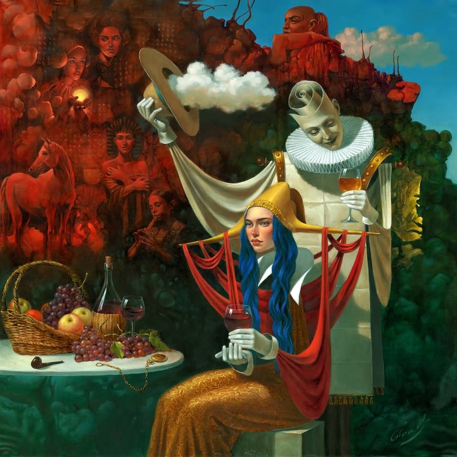 Artist Michael Cheval Limited Edition Giclee on Canvas