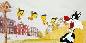 Tweety Bird Line Artwork - Phenomenon - Drawings & Illustration, Childrens  Art, TV Shows & Movies - ArtPal
