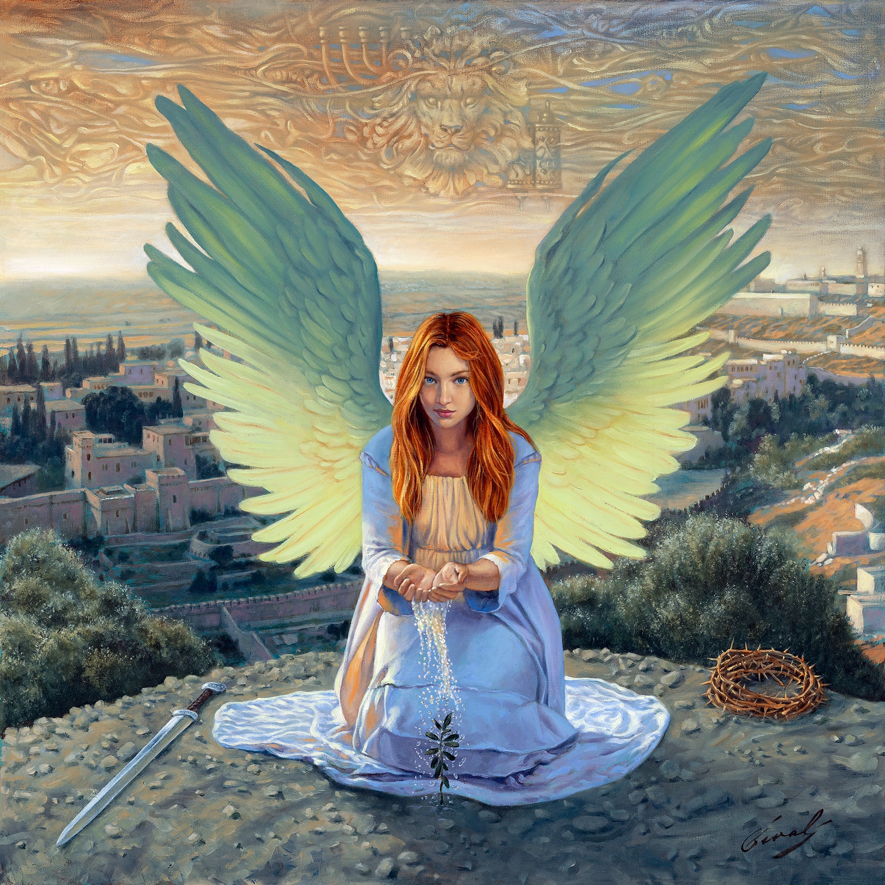 Michael Cheval Angel of Jerusalem (SN) (Metal)