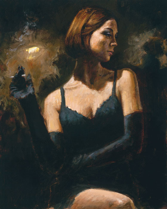 Fabian Perez Black Gloves II