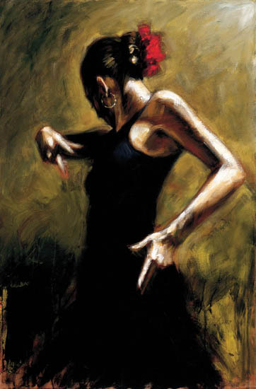 Fabian Perez Dancer In Black