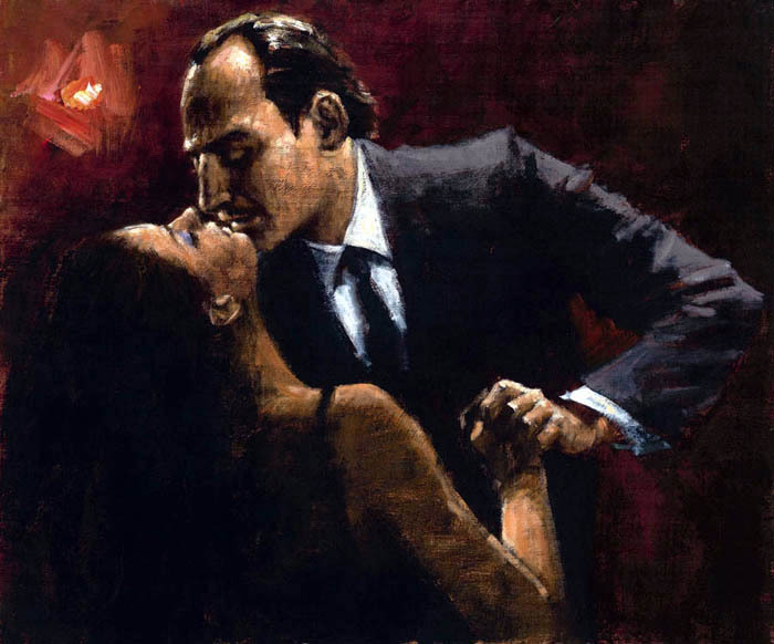 Fabian Perez Embrace of Tango