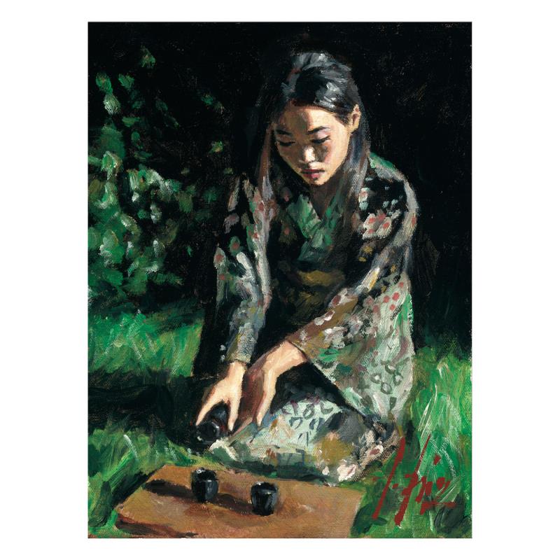 Fabian Perez Geisha Pouring Sake II