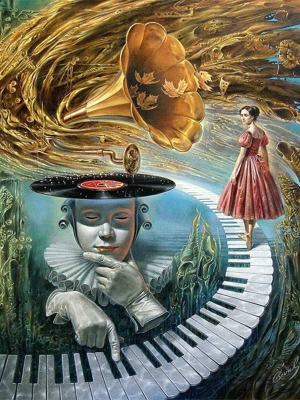 Michael Cheval Sounding Silence (Mini Print)