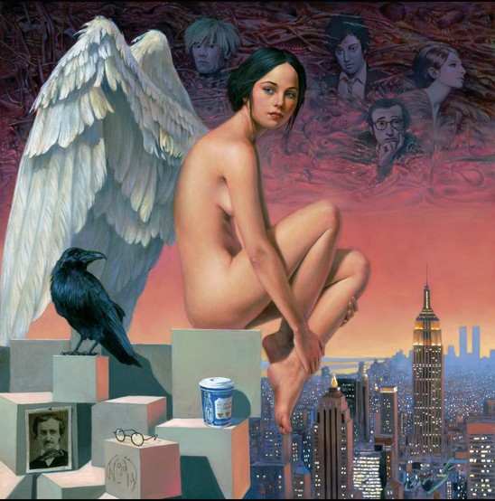 Michael Cheval Angel of New York (SN) (Metal)