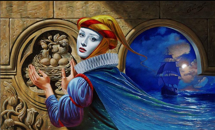 Michael Cheval Nostalgia (Mini Print)